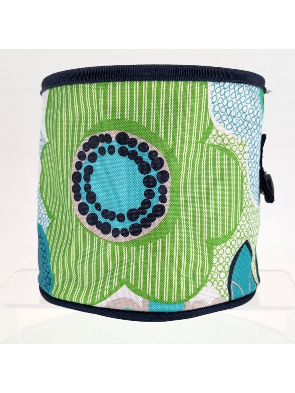 Thirty One OH SNAP Mini Hanging Storage Bin - Blue & Green Fabulous Floral 31